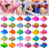 Pop Fidget Toys Bulk, 30 PCS Cute Fish Mini Pop Keychain Sensory Fidget Toy Pack for Kids Classroom Prizes Birthday