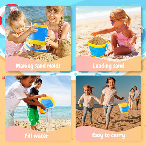 TOY Life Beach Toys for Kids Ages 4-8, Sand Castle Building Kit for Toddlers and Kids