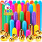 NEWBEA 518 Easter Eggs -2.36" Bright Colors Plastic Easter Eggs Empty Include