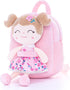 Gloveleya Toddler Backpack Baby Girl Gift Plush Bag Diaper Bag Plush Printed