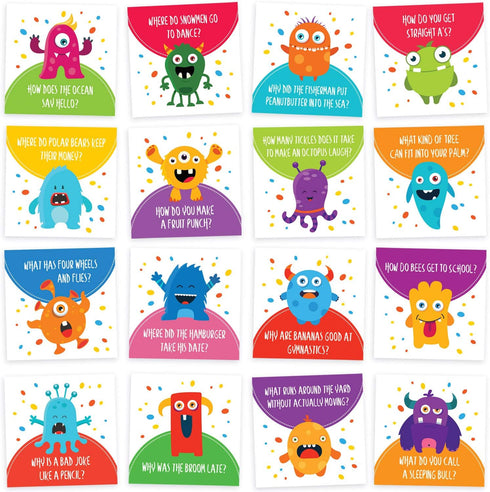 Lunch Box Jokes for Kids, 60 Cute Inspirational and Motivational Notes Cards for Boys & Girls Lunchbox