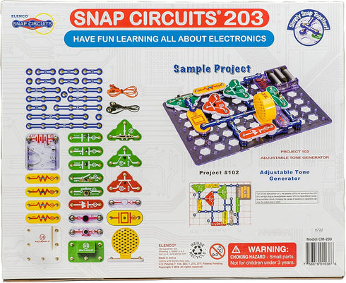 Snap Circuits 203 Electronics Exploration Kit | Over 200 STEM Projects | 42 Snap Modules | Full Color Manual