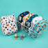 6 Pack 10pcs 6FB12 babygoal Reusable Cloth Diapers with Inserts, One Size Adjustable Washable Pocket Nappy Covers