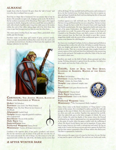 Troll Lord Games: After Winter Dark: Codex of Aihrde - Hardcover RPG Book