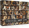 Cat Puzzles for Adults 1000 Pieces, Vintage Animal Collage Jigsaw Puzzle with 40 Coffee Book Cats