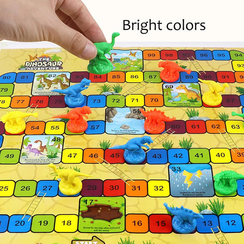 Magnetic Board Game Educational Toys for Kids, Dinosaur Flying Chess for Beginners and Adults