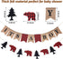 Boao 3 Pcs Lumberjack Birthday Party Banner, It's a Boy Banner for Baby Shower Decor