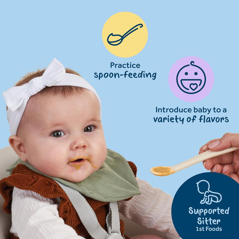 Gerber 1st Foods Baby Food, Apple Puree, Natural & Non-GMO, 2 Ounce Tubs, 2-Pack, Pack of 8