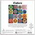 Galison Cakes Jigsaw Puzzle - 500 Pieces - 20” x 20” - Charming & Colorful Array of Cakes