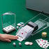 Honoson Blackjack Shoe and Discard Tray, Clear Acrylic Card Dispenser for Playing Cards Discard Holder