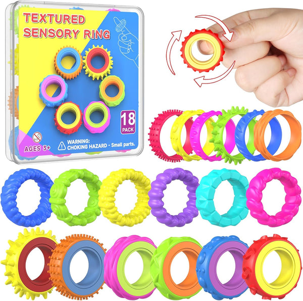 Fidget Toys Spinner Rings for Kids Anxiety Relief Sensory Toys for Kids