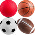 Bedwina Sports Balls for Kids & Toddlers, Pack of 4 Sports Balls Set, Fun Indoor & Outdoor Toys (Hand Pump Included)