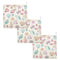 Msyxl Colorful Seashells Baby Washcloths 3 Pack Soft Face Towel Absorbent Bath Wash