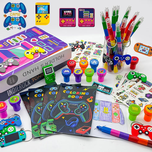 72 Pcs Video Game Coloring Book Bulk - Gamer Party Favors and Goodie Bag Fillers for Birthday Supplies