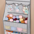 Univivi 6-Layer Fabric Over the Door Organizer, Gray Foldable Nursery Closet Storage for Cosmetics and Toys