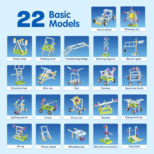 36-in-1 8-13 8 JOVA Klever Kits Motor Robotic Kits, Make Your Own Kids Craft Kits Educational STEM Toys for Ages Boys