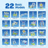 36-in-1 8-13 8 JOVA Klever Kits Motor Robotic Kits, Make Your Own Kids Craft Kits Educational STEM Toys for Ages Boys