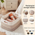 22x17x12 OIAHOMY Large Blanket Basket, Rectangle Woven Baskets, Nursery Blanket Storage Living Room, Toy Storage