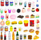 50 Pcs Miniature Food Drink Bottles & Soda Pop Cans for 1/12 Doll House (25 Food + 25 Drink)