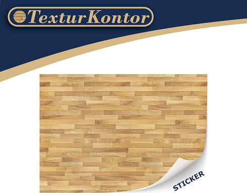 TexturKontor 3 1:12 Sheets Self-Adhesive Flooring for Dollhouse Scale (Oak Wood)