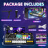 3 4 5 6 7 Kids DJ Mixer Controller Table Musical Toy with LED Lights Sound Effect Microphone Piano DJ Mixer Board Music