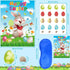 24 AUGSUN Pin The Tail on The Bunny Easter Games Easter Rabbit Games with Stickers for Easter Party Decorations, Easter