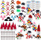 LanMa 9 Pack Snowman Kits,Fun Build a Snowman Craft for Kids Gifts
