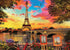 Educa Sunset in Paris 3000 Piece Jigsaw Puzzle, Puzzle Glue Included, Completed Image 47.25" x 33.5", Ages 14+