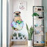Stuffed Animal Storage White Hammock, Drop Shape Ceiling Hanging Net for Toys or Clothes Holder, Kid Room Organization