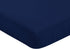 Navy Blue Fitted Crib Sheet for Baby's Comfort