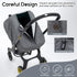 2 Baby Car Seat Cover for Doona, Waterproof Carseat Cover with Plush Dots Lining, Warm & Snug Infant Car Seat Canopy