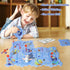 3-5 3 4 5 6 New Plastic Puzzles for Kids Ages with A Cute Vehicle, Toddler Puzzles Gift, Critical Thinking Educational