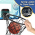 Indoor Basketball Hoop for Kids, Mini Hoop with Remote Control, 7-Color LED Lights & 3 Balls, Over Door