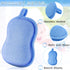 4 Pieces Baby Bath Sponge Cotton Baby Sponge Soft and Absorbent Sponge for Kids Babies Men Women (Red, Purple, Green, Blue)