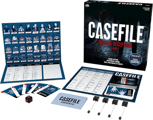 Goliath Casefile: Truth & Deception Game - Replayable Strategy Game Based on Hit Crime Podcast, Ages 12+, 3-4 Players