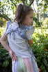 6m-3T BapronBaby Flutter Savanna Blue Bapron - No Neck Tie Safer Bib for Baby & Toddler - Soft Waterproof Stain