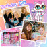 YOYTOO Set 5 6 7 8 9 10 Cat Diary for Girls with Lock, Cat Stationery with Secret Diary, Stamps, Pens, Journal Notebook