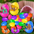 DZLHQON 36PCS Easter Eggs for Kids, Filled Easter Eggs with Character Toys, Large Medium Small Eggs, Italian Brainrot