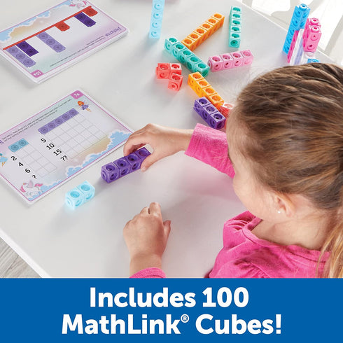 Learning Resources MathLink Cubes Activity Set: 115 Pieces, Fantasticals! STEM Math Games for Kids Ages 5+