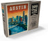 MyPuzzle Austin, Texas - Skyline Vintage Poster, Premium 500 Piece Jigsaw Puzzle for Adults
