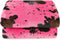 Cute Hot Pink Blanket for Kids - Soft Strawberry Pink Small Girls Toddler Blanket, Cow Print Gifts for Birthday Holidays