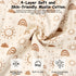 3-6 1.0 2 Pack 2-Way MEXXI Baby Sleep Sack Months TOG, Muslin Wearable Blanket, Baby Sleeping Bag with Zipper