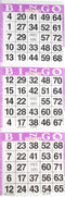 3 on Purple Bingo Paper Card Sheets (1,000 Sheets Per Pack; 3000 Cards Total)