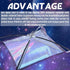 Space World Kids Play Tent - Foldable Pop Up Spaceship Tent for Indoor Outdoor Play, 47 * 47 * 41, Purple Blue