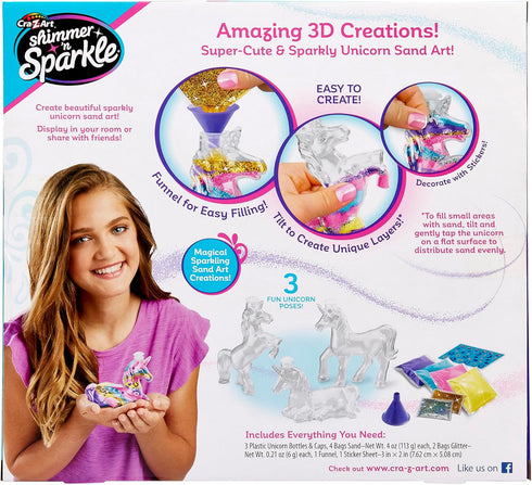 Shimmer 6 n Sparkle Sparkling Unicorn Sand Art Kit for Kids for Ages and Up