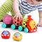 iPlay, iLearn Baby Toy Train, Infant Soft Cars for 6-12 Month Boy,