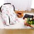 Baby Car Seat Cover, Peekaboo Opening Spring Car Seat Canopy for Baby Girls Boys, Mom Nursing Breastfeeding Covers