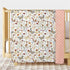 Buerhanerry 30"x40" Wildflower Butterfly Baby Blanket for Girls, Soft Double Layer Minky with Dotted Backing, Flower
