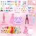 75Pcs Doll Clothes & Accessories Fashion Design Kit for 11.5 Inch Doll, Includes 2 Wedding Gowns, 10 Shoes & More