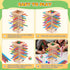 WhimsiPlay 42 3 4 5 6 Counting, 3 Montessori Game Wooden Board Games, Colorful Sticks Dice Game Math Learning Toys